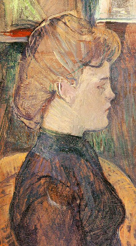  Henri  Toulouse-Lautrec The Painter's Model : Helene Vary in the Studio china oil painting image